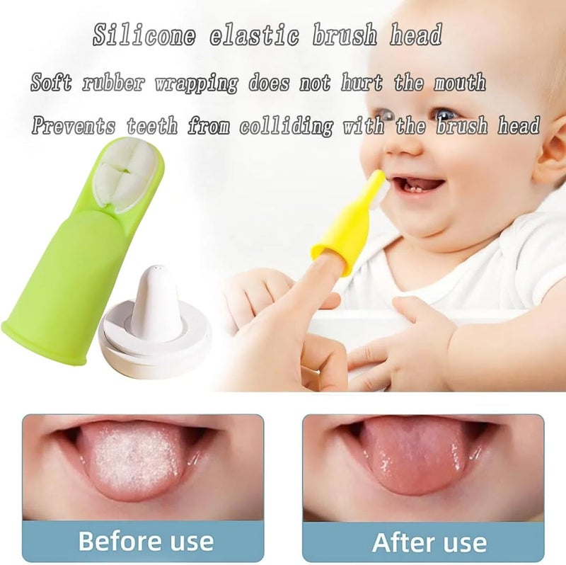 FOREVIVE Finger Tooth Brushing Baby, Silicone Soft Baby Toothbrush 12 Months and Up, Newborns Toddler Toothbrushes 1-2,Training Infant Toothbrush for Gentle Oral Care, Finger Brush with Travel Storage Case - Image 2